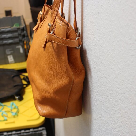 Prada Tote Bag Women's Leather Tote Bag Orange - Picture 3 of 10